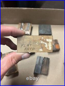 Over 100 antique printing blocks from Illinois Duster & Brush Company catalogue