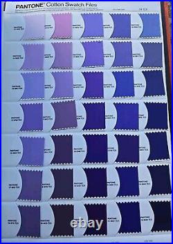 Pantone Fashion + Home / cotton swatch files Books Volumes 1-4. Circa 2007