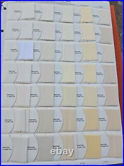 Pantone Fashion + Home / cotton swatch files Books Volumes 1-4. Circa 2007