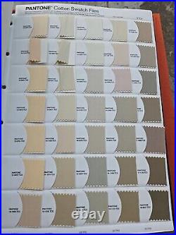 Pantone Fashion + Home / cotton swatch files Books Volumes 1-4. Circa 2007