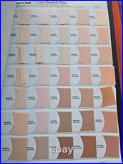 Pantone Fashion + Home / cotton swatch files Books Volumes 1-4. Circa 2007