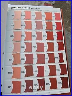 Pantone Fashion + Home / cotton swatch files Books Volumes 1-4. Circa 2007