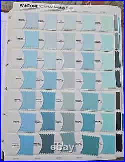 Pantone Fashion + Home / cotton swatch files Books Volumes 1-4. Circa 2007