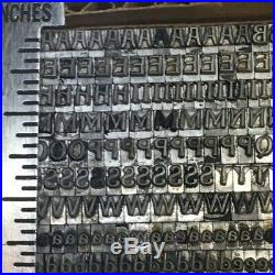 Pen Print 12 pt Letterpress Type Printer's Metal Lead Printing Sorts Rare