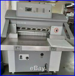 Polar Model 66 High Speed Programmable Paper Cutter Guillotine Year 2013