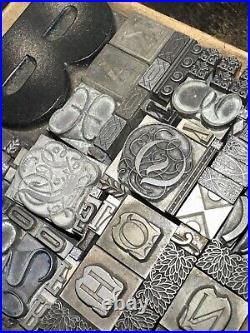 Printing Blocks Lead Ornamentals Borders Dingbats. Beautiful Variety