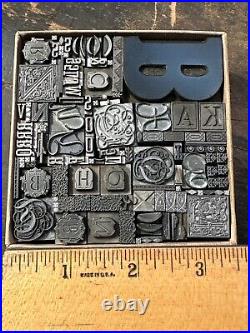 Printing Blocks Lead Ornamentals Borders Dingbats. Beautiful Variety