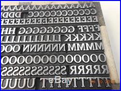 Printing Letterpress Metal Type Alphabet, 24 Pt. Cheltenham Bold C + Lc, Antique