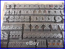 Printing Letterpress Printers Alphabet, 36pt. Serif Type Outline C+Lc, Antique