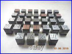 Printing Letterpress Printers Alphabet, Decorative 48Pt. Metal Alphabet, Antique