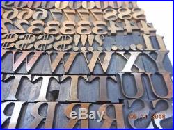 Printing Letterpress Printers Wood Type, Hamilton Alphabet 6 Line, Antique 1891