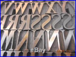 Printing Letterpress Wood Type, Unmarked Wood Alphabet, Antique Printers Blocks
