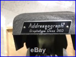 Rare Military Vintage Addressograph 350 Graphotype Dog Tag Machine