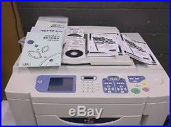 Riso MZ1090 2 COLOR High Speed Digital Duplicator NETWORKED Tested & Working