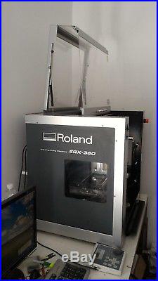Roland EGX-360 Rotary Engraving Machine cylindrical extras diamond