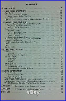Rotogravure Printing & Equipment Manual 1954 & Aniline Printing Tech Booklet Vtg