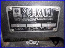 Schmidt Model 4 Marking Machine Metal Press Stamp Stamping Name Plate Tool