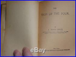 Sherlock Holmes rare early hard back edition of The Sign of the Four Circa 1891
