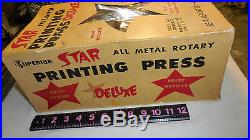 Superior Marking Equipment Co. All Metal Rotary Star Printing Press Deluxe