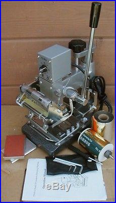 TJ-90A ALL-PURPOSE Hot-Foil Gold/Bronze/Chrome Embossing STAMPING MACHINENICE