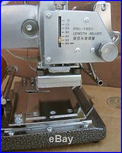 TJ-90A ALL-PURPOSE Hot-Foil Gold/Bronze/Chrome Embossing STAMPING MACHINENICE