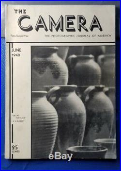 The Camera June 1940 Photographic Journal of America SF ADS EQUIPMENT PRINTING