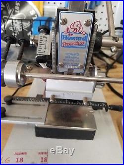 The Howard Personalizer Imprinting Hot Foil Stamping Machine With Accessories