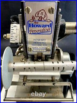 The Howard Personalizer Machine Model 150 Hot Foil Stamping Print Machine Works