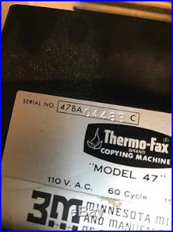 Thermo-Fax 3M MODEL 47 Stencil Maker Copying Machine