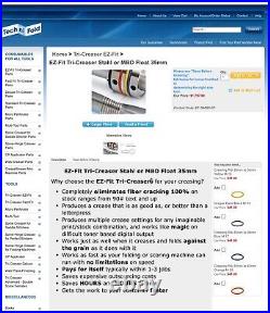 Tri-Creaser EZ-Fit EZ-Fit Stahl or MBO Float 35mm Creasing Wheels EF-SM/35-FP