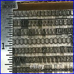 Typo Roman Shaded 18 pt Letterpress Type Vintage Metal Lead Sorts Font Fonts