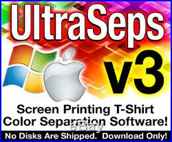 UltraSeps v3 T-Shirt Color Separation Software #1 Program Used Globally