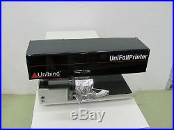Unibind UniFoilPrinter / Uni Foil Printer / Foliendrucker Foliendruck digital