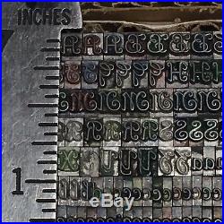 Unknown Font 14 pt Letterpress Type Printer's Metal Lead Printing Sorts