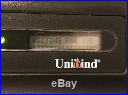 Unused Unibind S90 Thermal Steel Back Binding Machine office printing equipment
