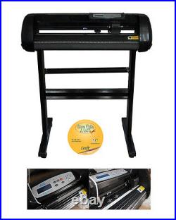 Used 24 500g Vinyl Cutter Plotter Sign Cutting Machine with Craftedge Software
