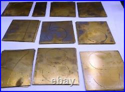 Used Hermes Engravograph, Assorted Templates, Numbers & Letters, 2 Sizes