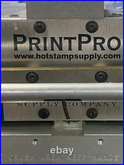 Used PrintPro 4X5 Hot Foil Stamping Machine Hot Stamp Supply