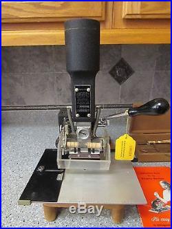 VINTAGE Kingsley AM60 hot foil stamping machine