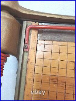 Vintage 15 Ideal School Supply Ingento No. 5 Maple and Cast Iron Paper Cutter