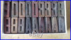 Vintage 88 x Wooden Letterpress Type-Face Font Print Block 67mm Full Alphabet