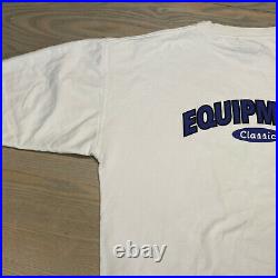 Vintage'94 BUM Equipment Mens XL Sweatshirt Crewneck White Cropped -Dbl Sided