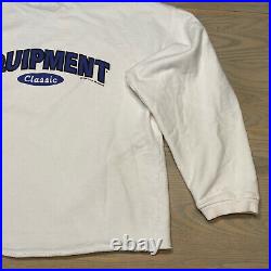 Vintage'94 BUM Equipment Mens XL Sweatshirt Crewneck White Cropped -Dbl Sided