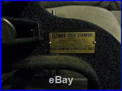 Vintage EDMARK Gold Stamper Model B Hot Foil Stamping Machine
