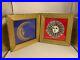 Vintage-Fornasetti-Sun-Moon-Prints-Small-wooden-Gold-trim-frames-pictures-01-uny