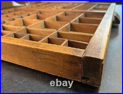 Vintage Hamilton Manufacturing Co. Wood Letterpress Tray 21 3/4 x 19 1/2
