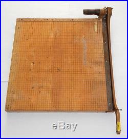 Vintage Ingento 1152 25 Guillotine Paper Cutter R11429