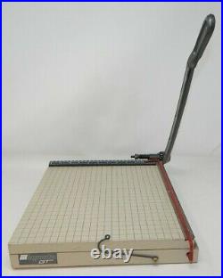 Vintage Ingento GT Guillotine Style Paper Trimmer Cutter 12 Inch