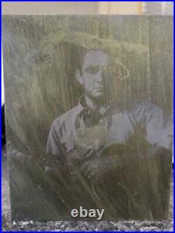 Vintage Johnny Cash photo Wooden Printing Block Printers