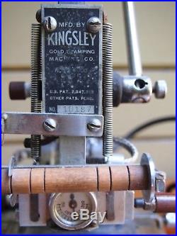 Vintage Kingsley Gold Stamping Machine